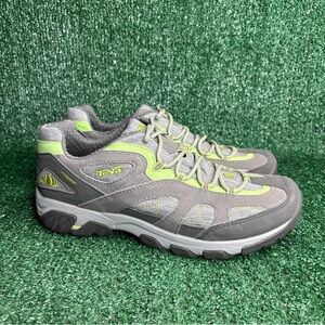 TEVA Green Gray Hiking Trail Shoes Waterproof Women's Size 10